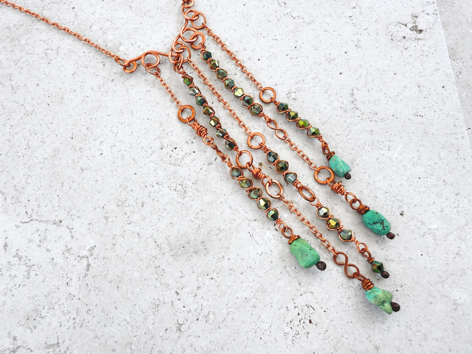 Crystal Tendril Necklace