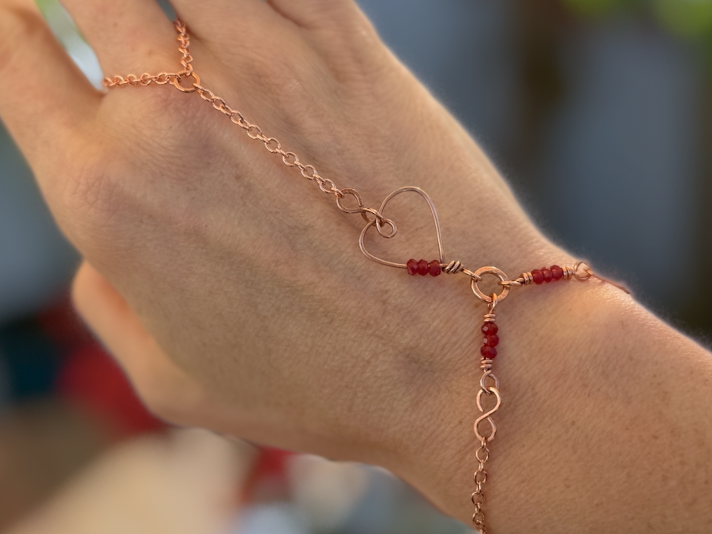 Heart Hand Chain Bracelet