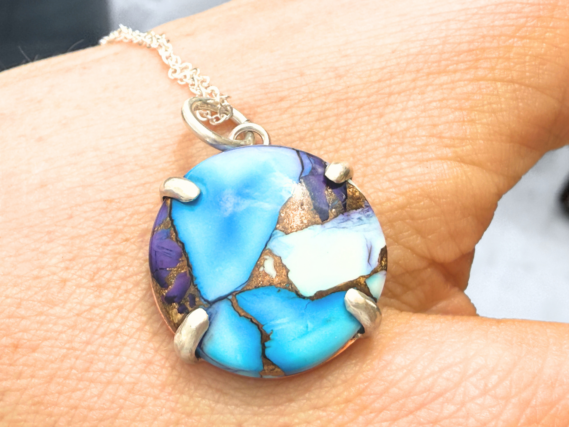 Mohave Turquoise Pendant Necklace