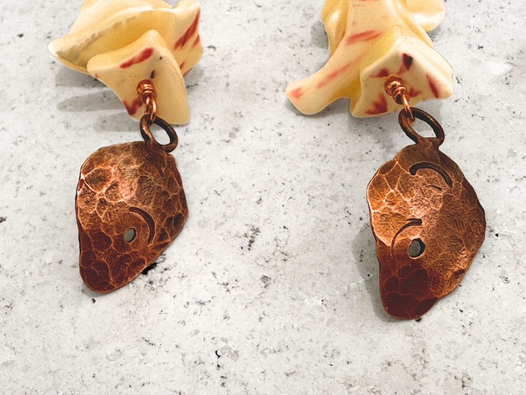 Abalone Fish Earrings