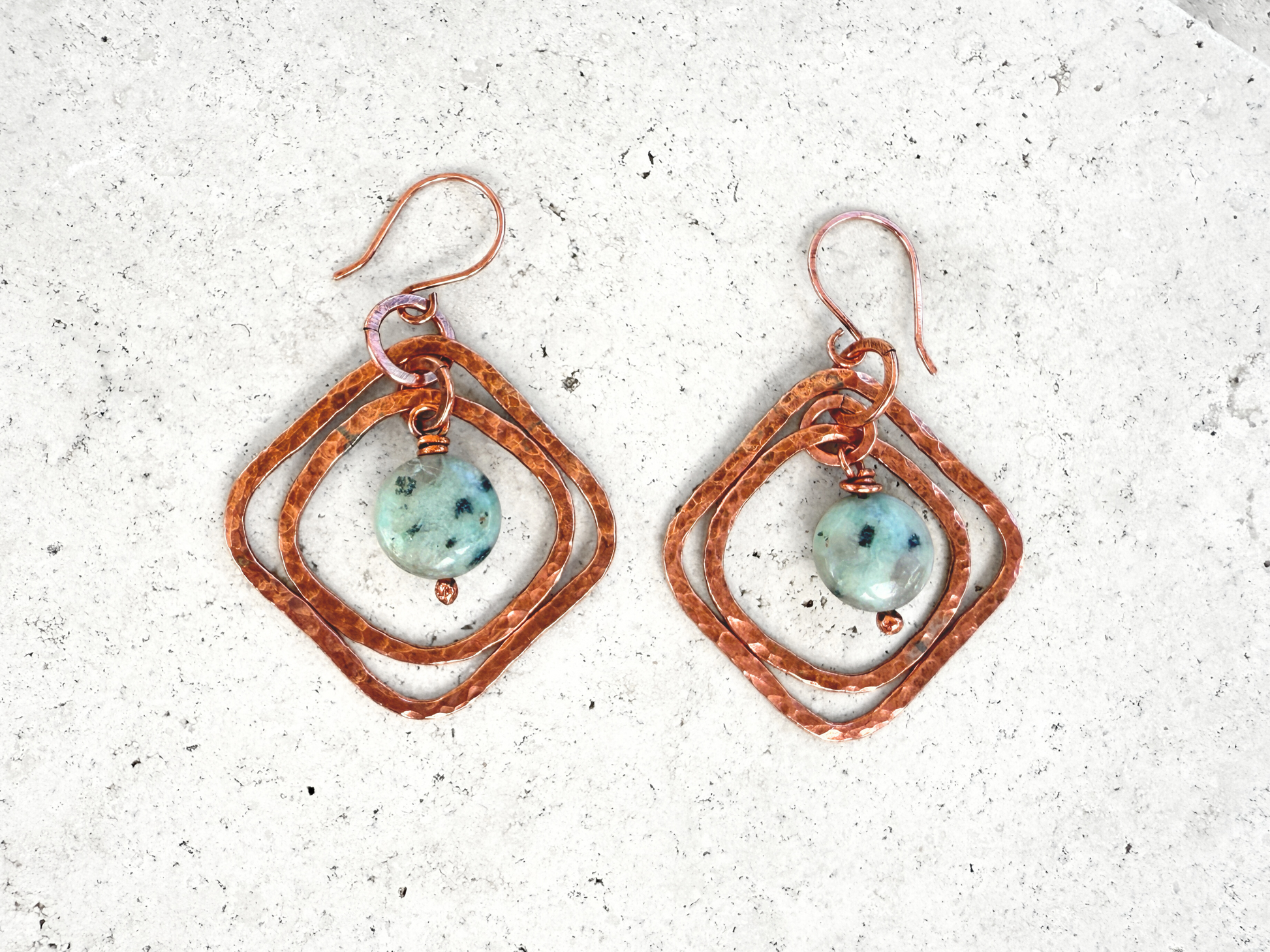 Nancy Cube Pendant Earrings