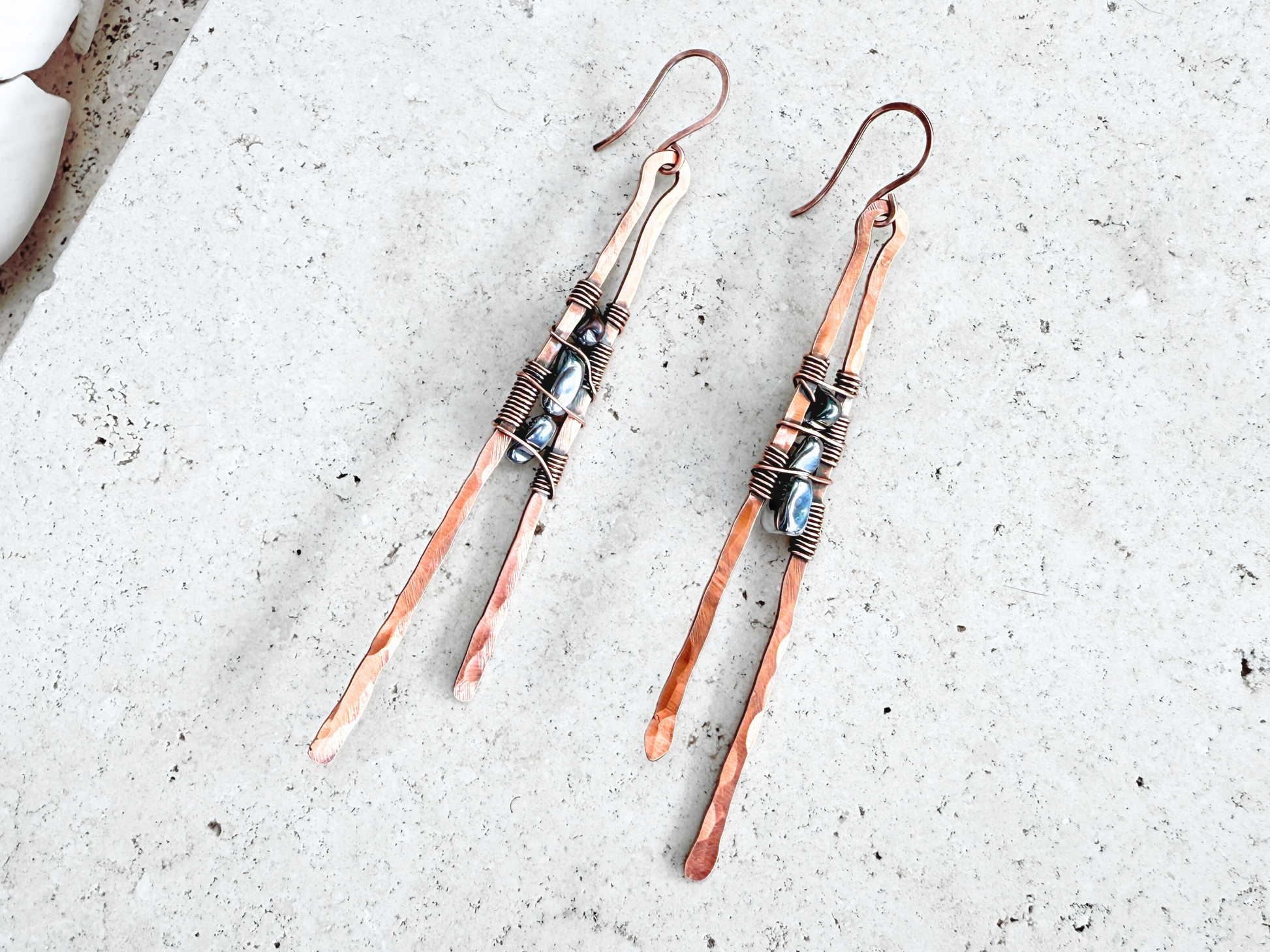 Hematite Prong Earrings