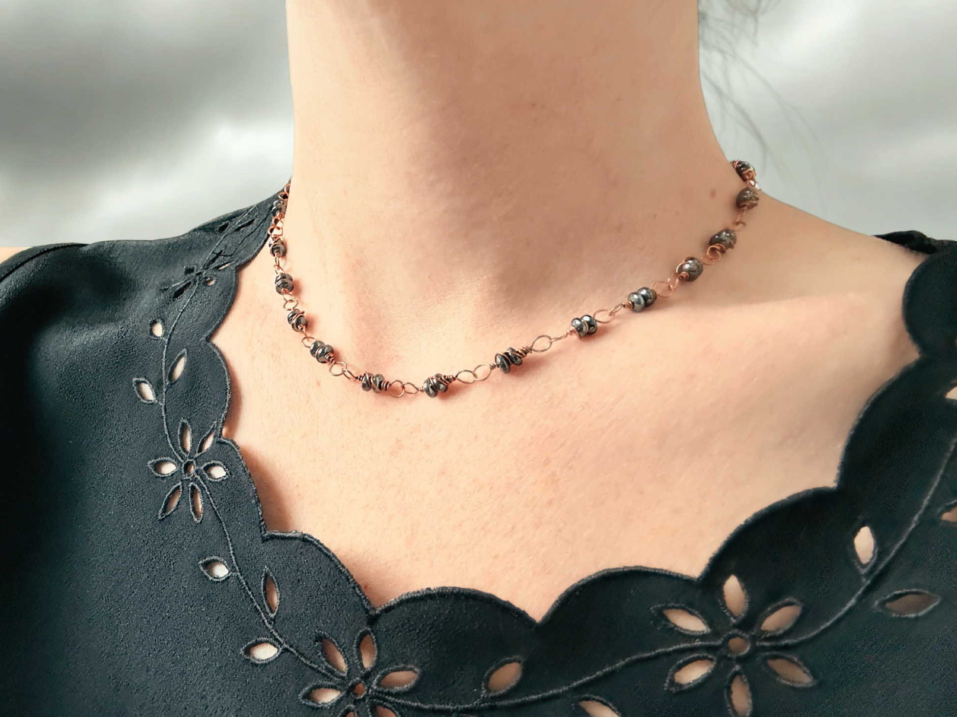 Hematite Choker