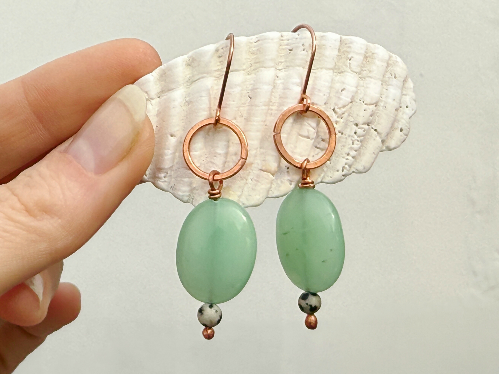 Mint Drop Earrings