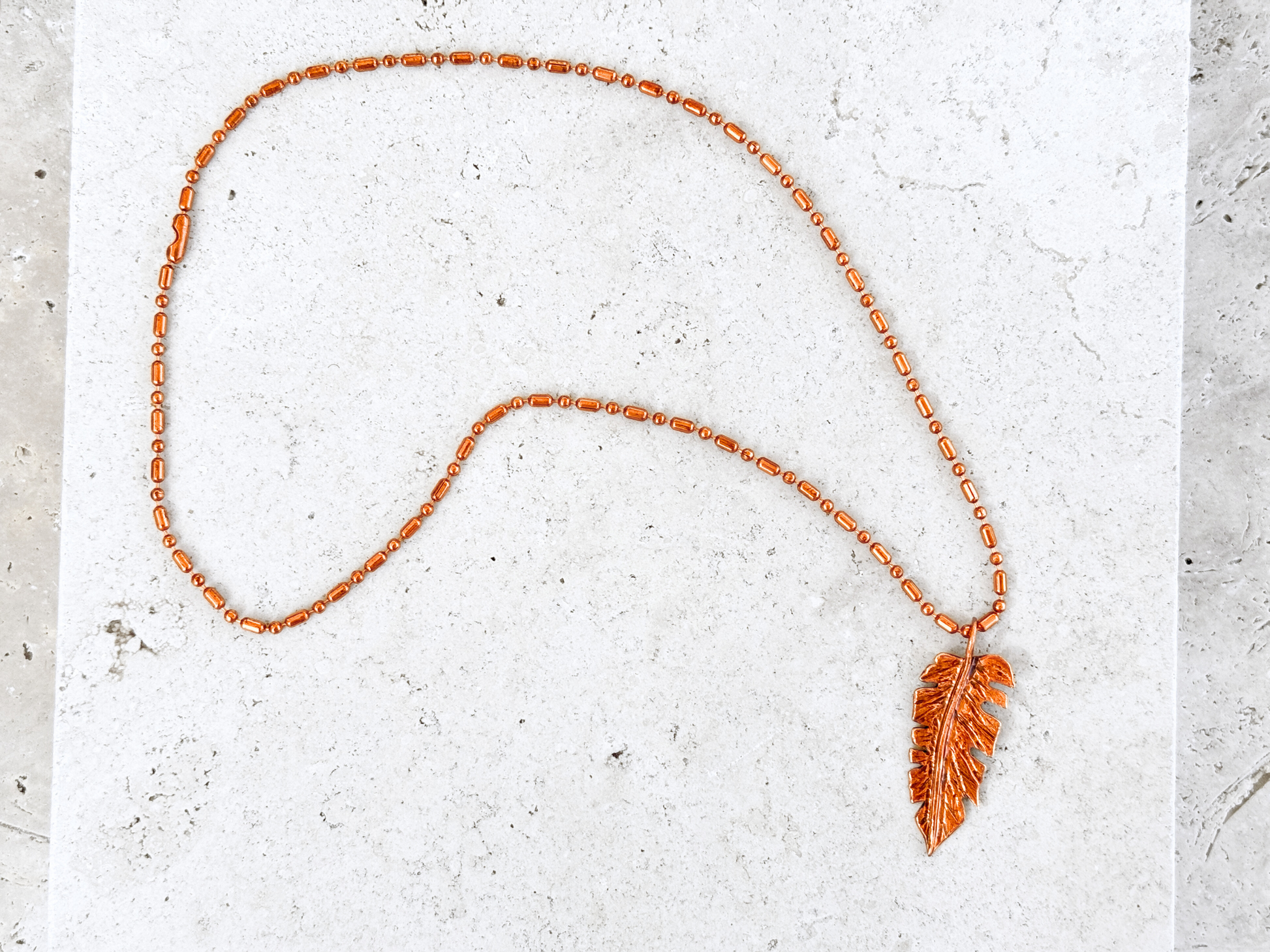 Banana Palm Pendant Necklace
