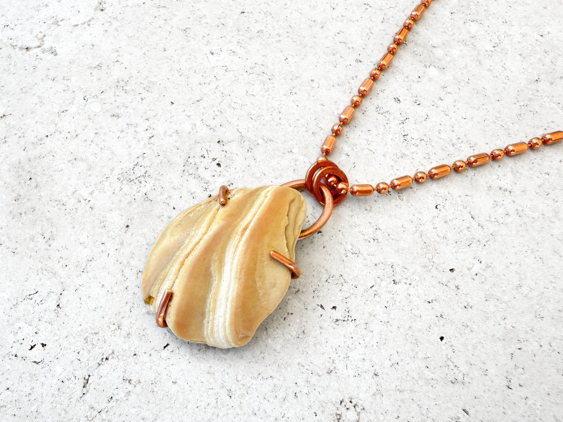 Desert Sands Shell Pendant Necklace
