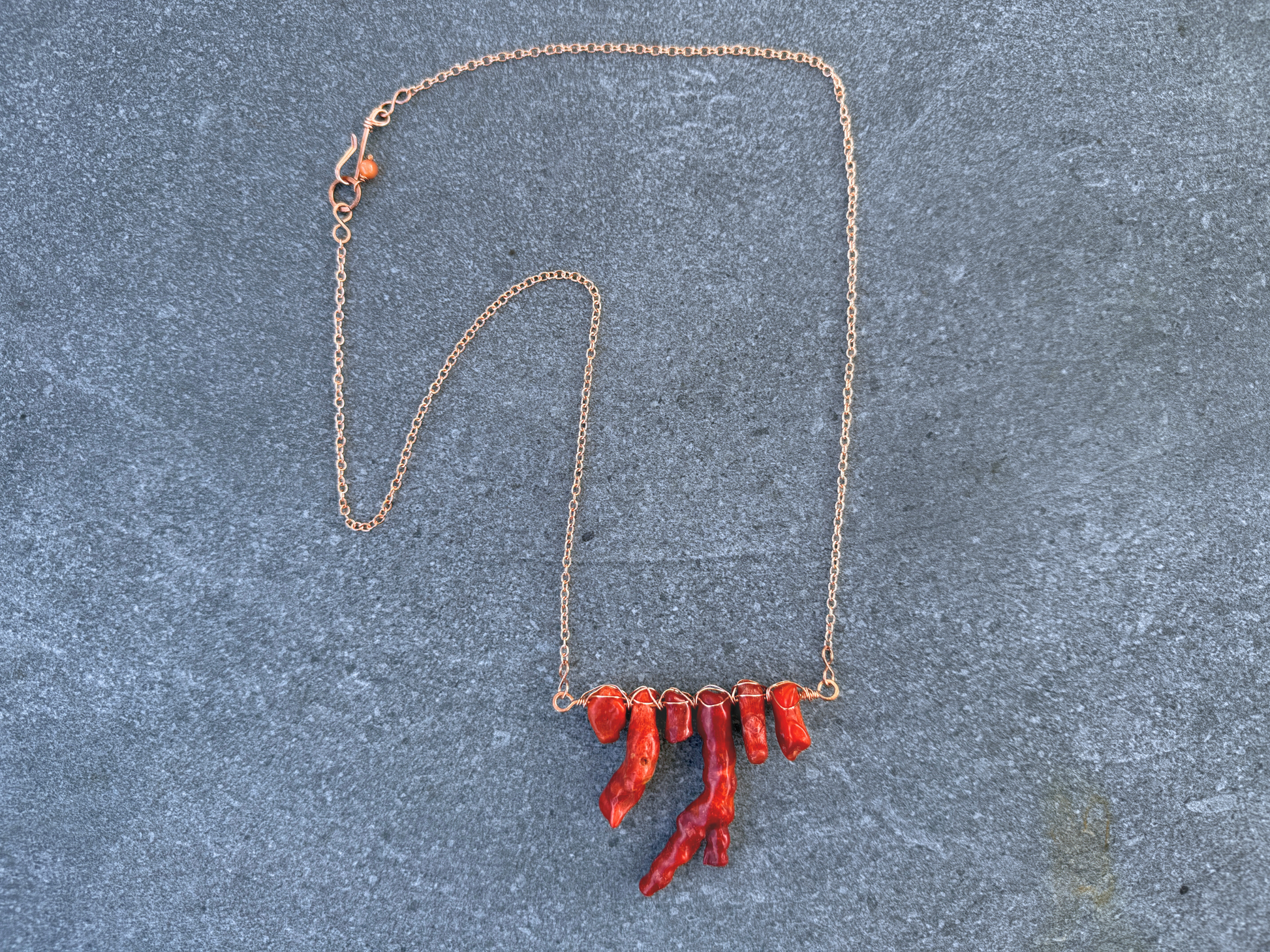 Coral Bar Necklace