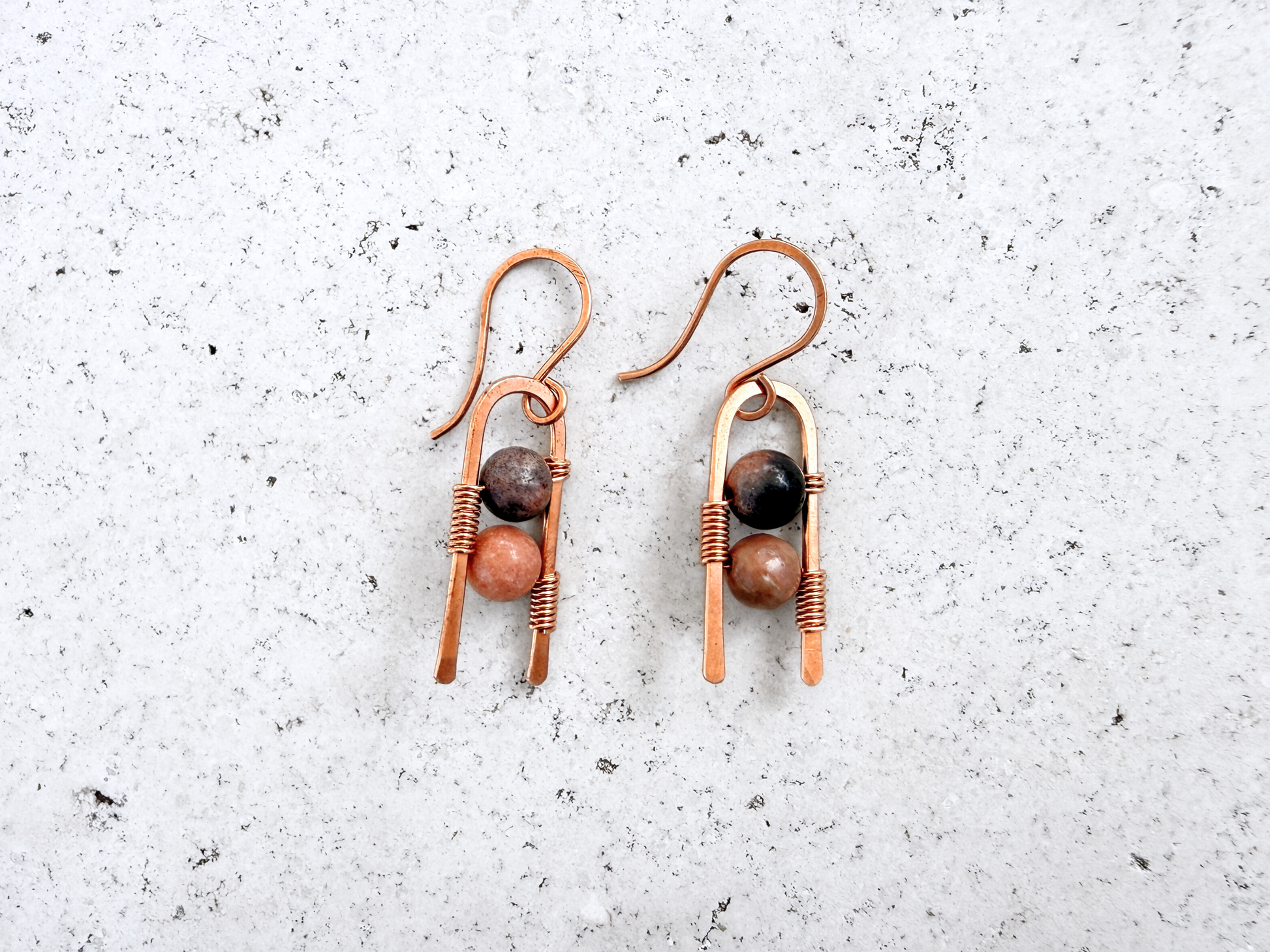 Pink Ombre Prong Dangles