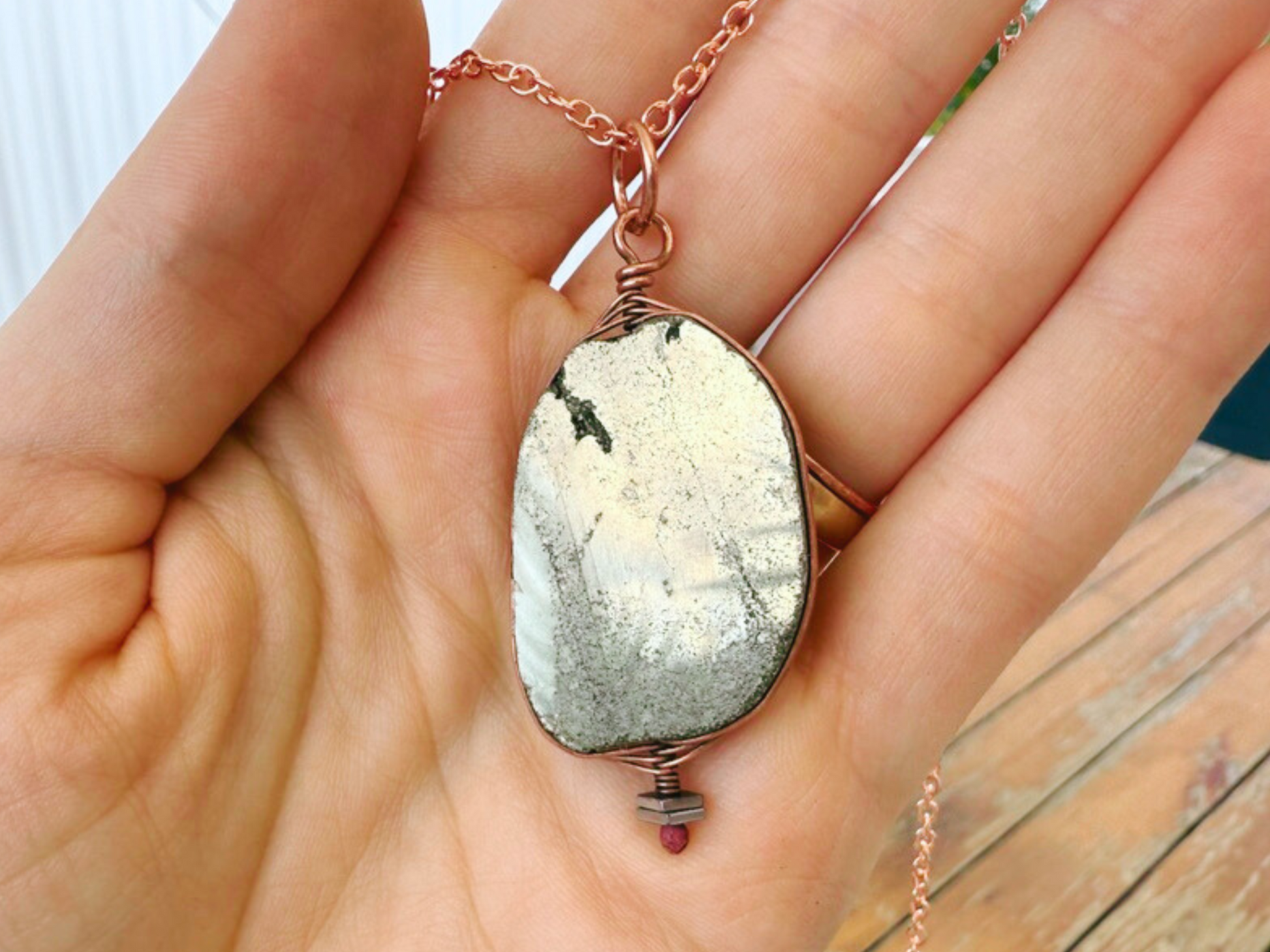 Pyrite Pendant Necklace