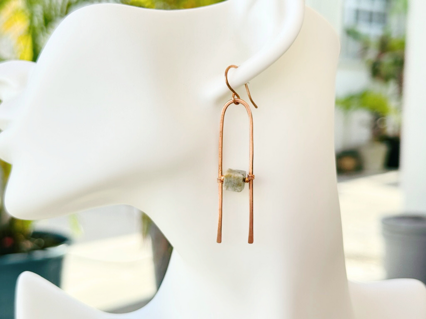 Amazonite Prong Earrings