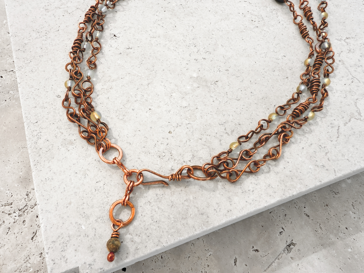 Multistrand Rutilated Quartz Necklace