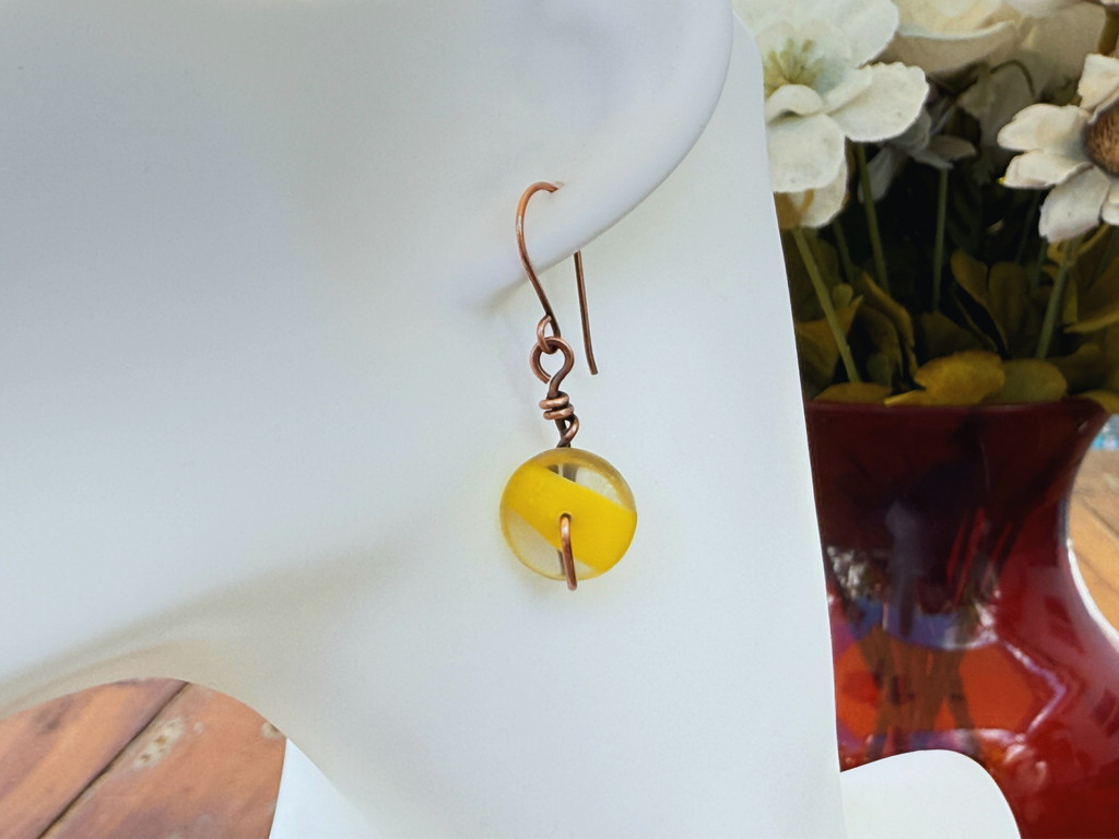Sunshine Marble Earrings