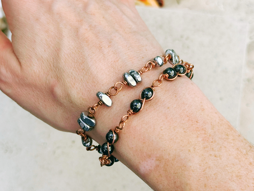Hematite Duo Bracelet