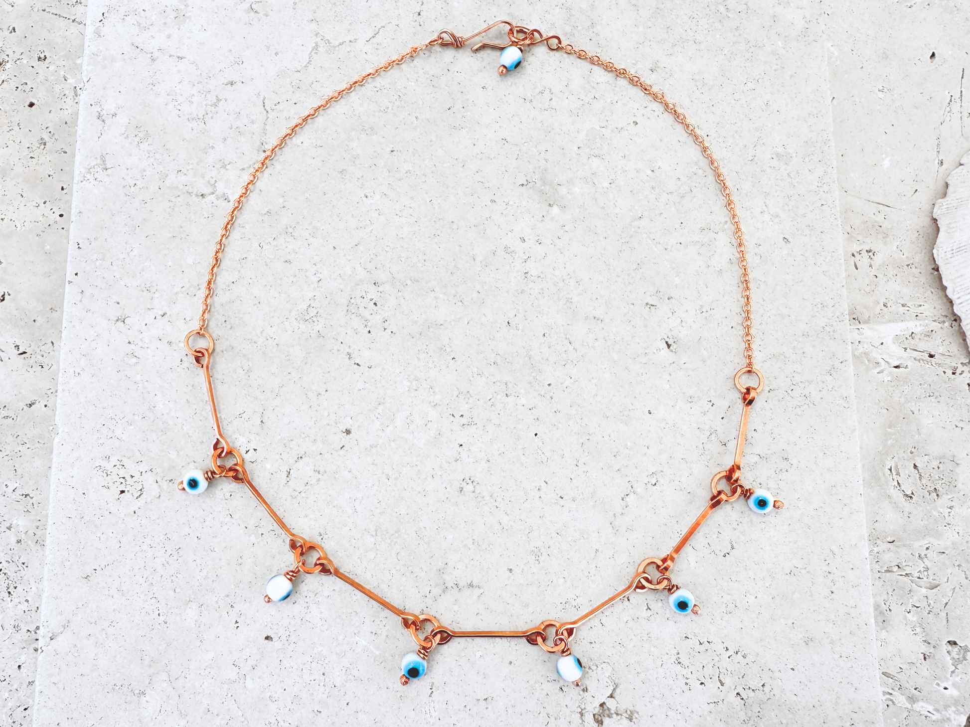 Evil Eye Drops Charm Necklace