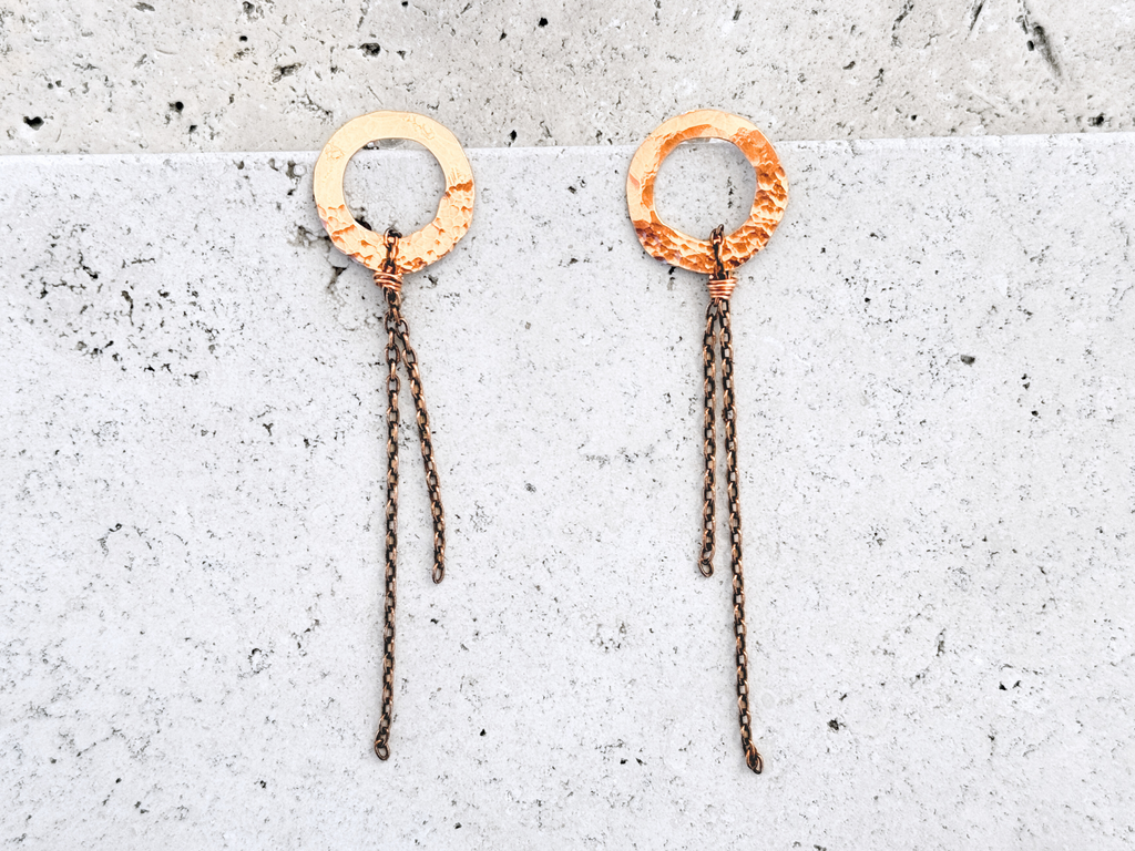 Circle Fringe Studs