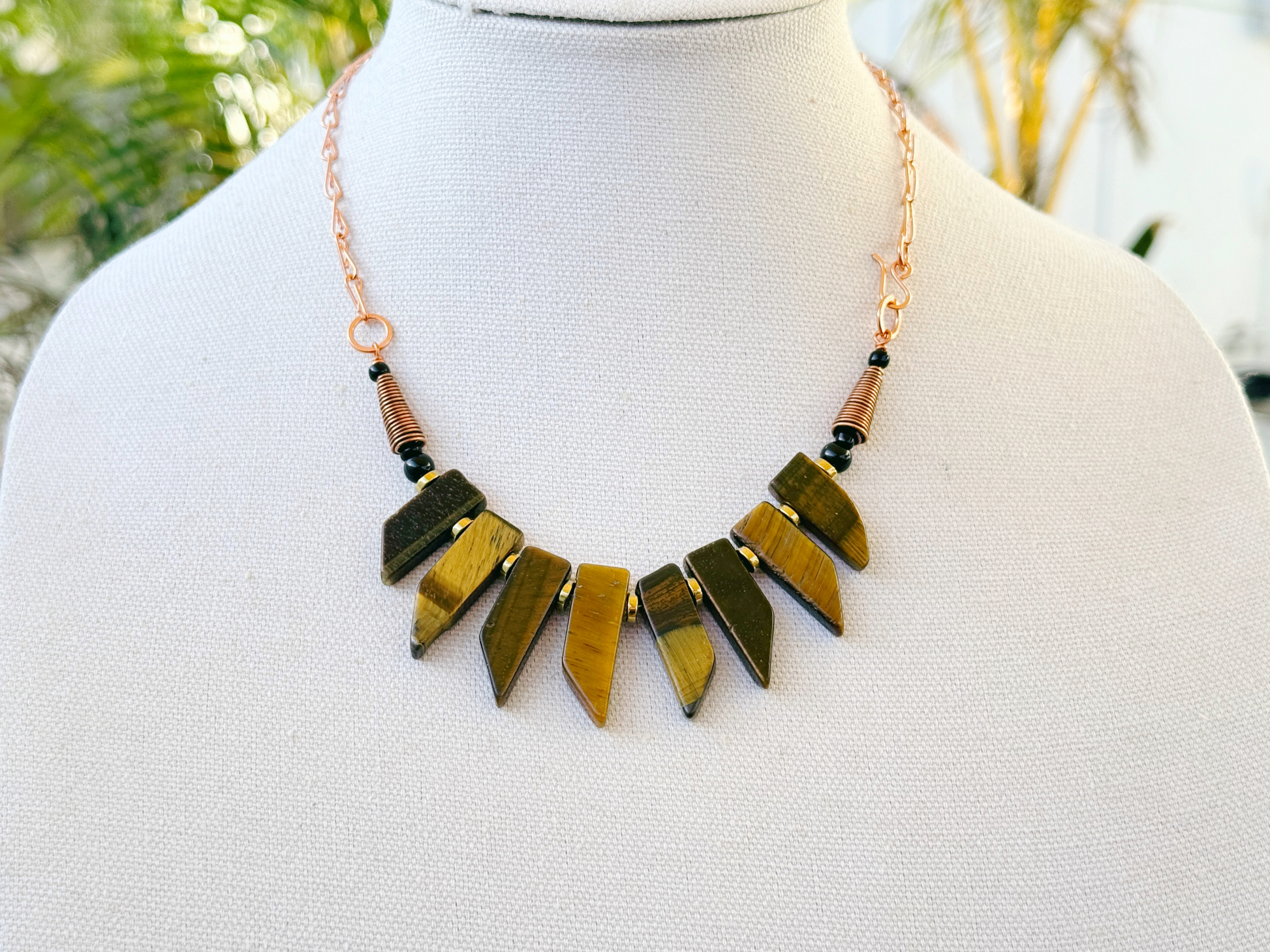 Tiger's Eye Bib Necklace