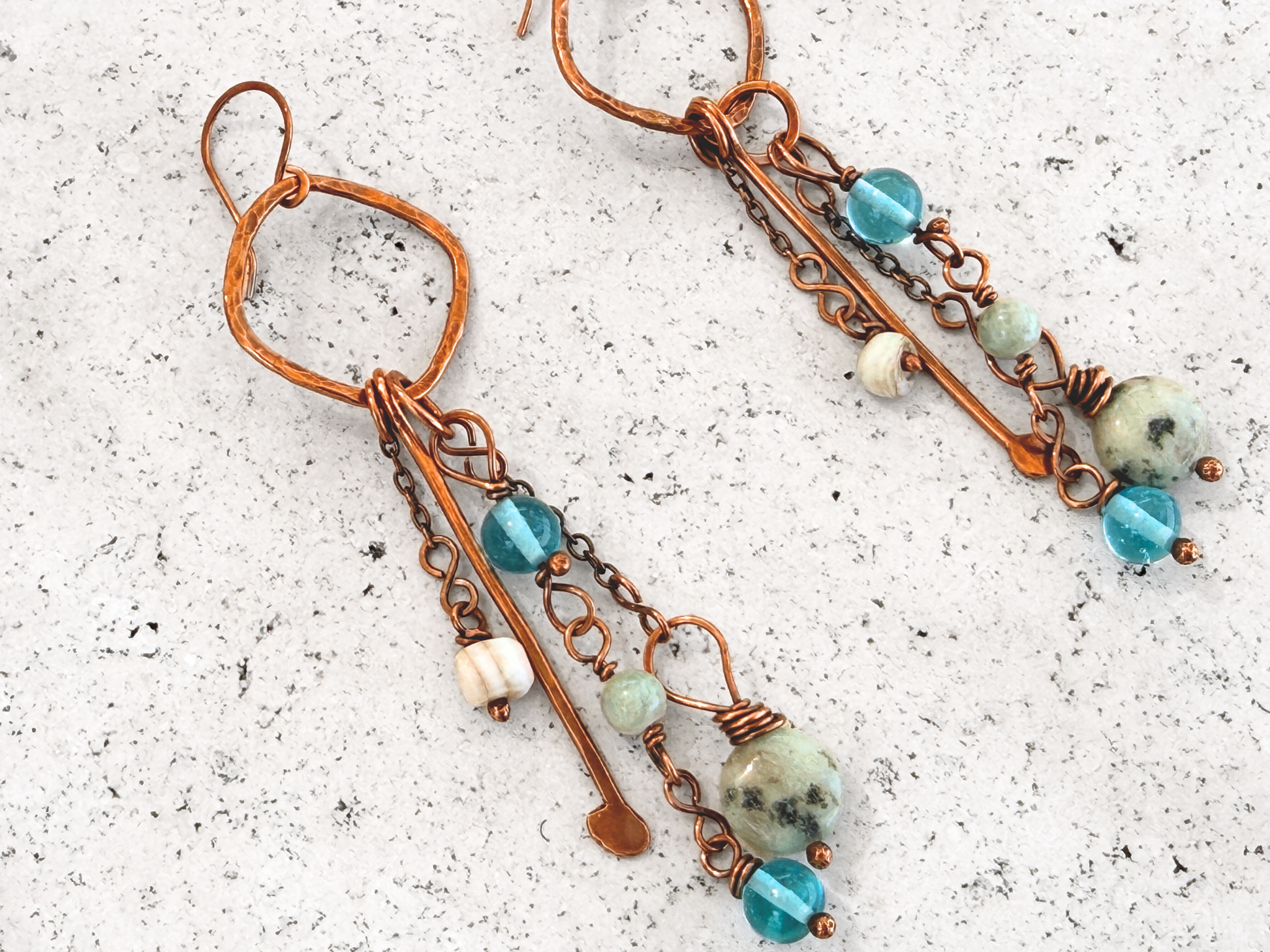 Blue Mix Dangles