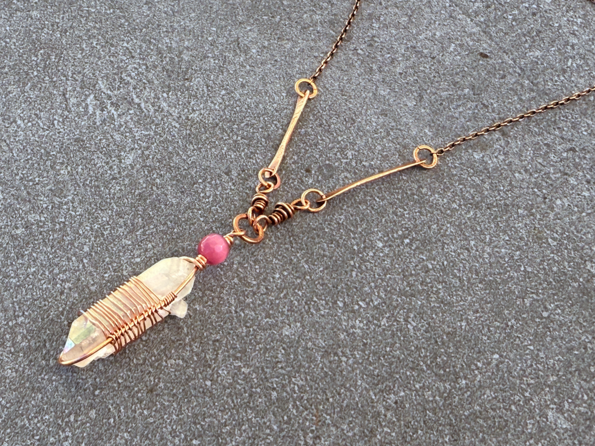 Mermaid Crystal Pendant Necklace