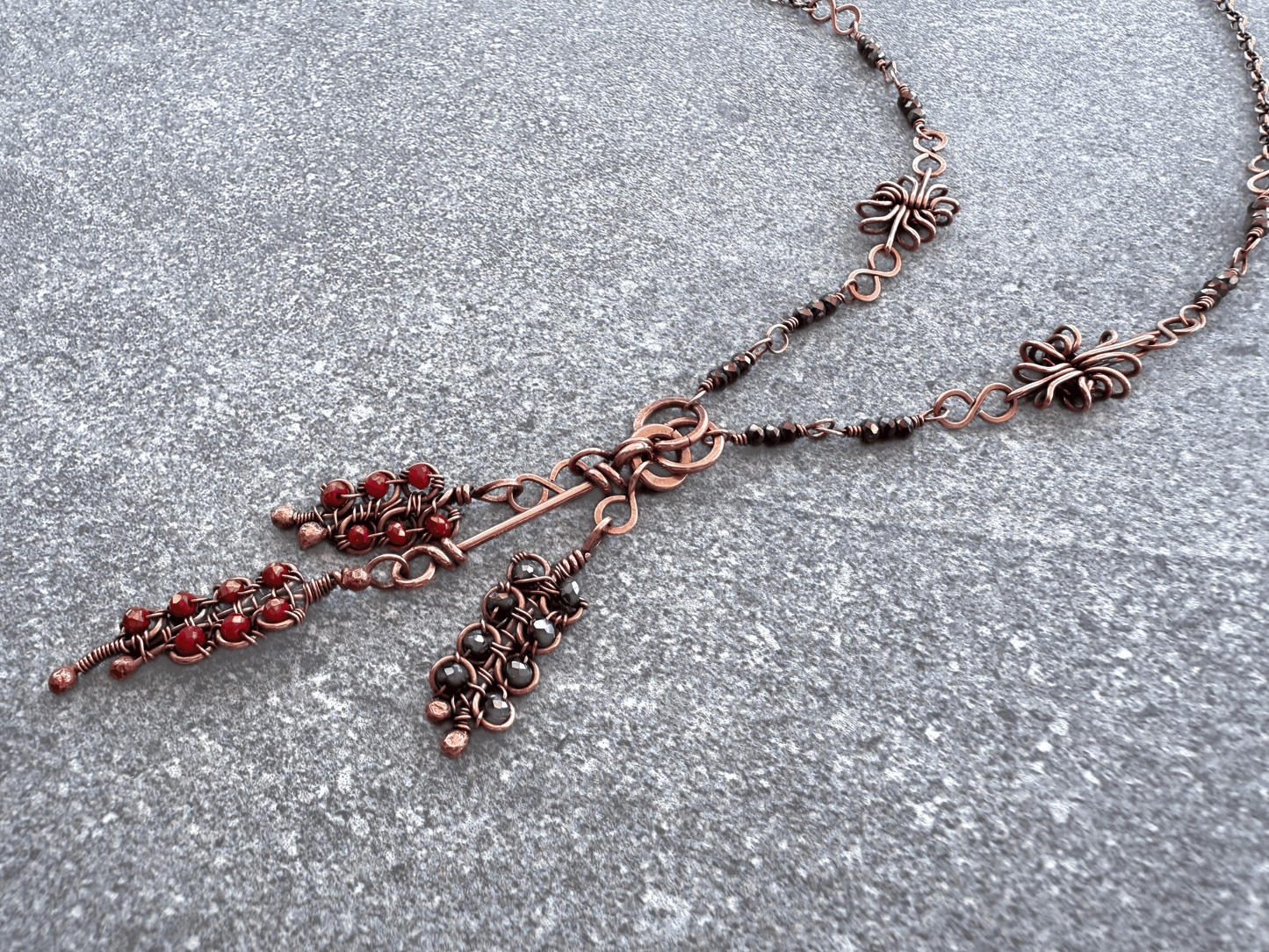 Crystal Leaf Cluster Necklace