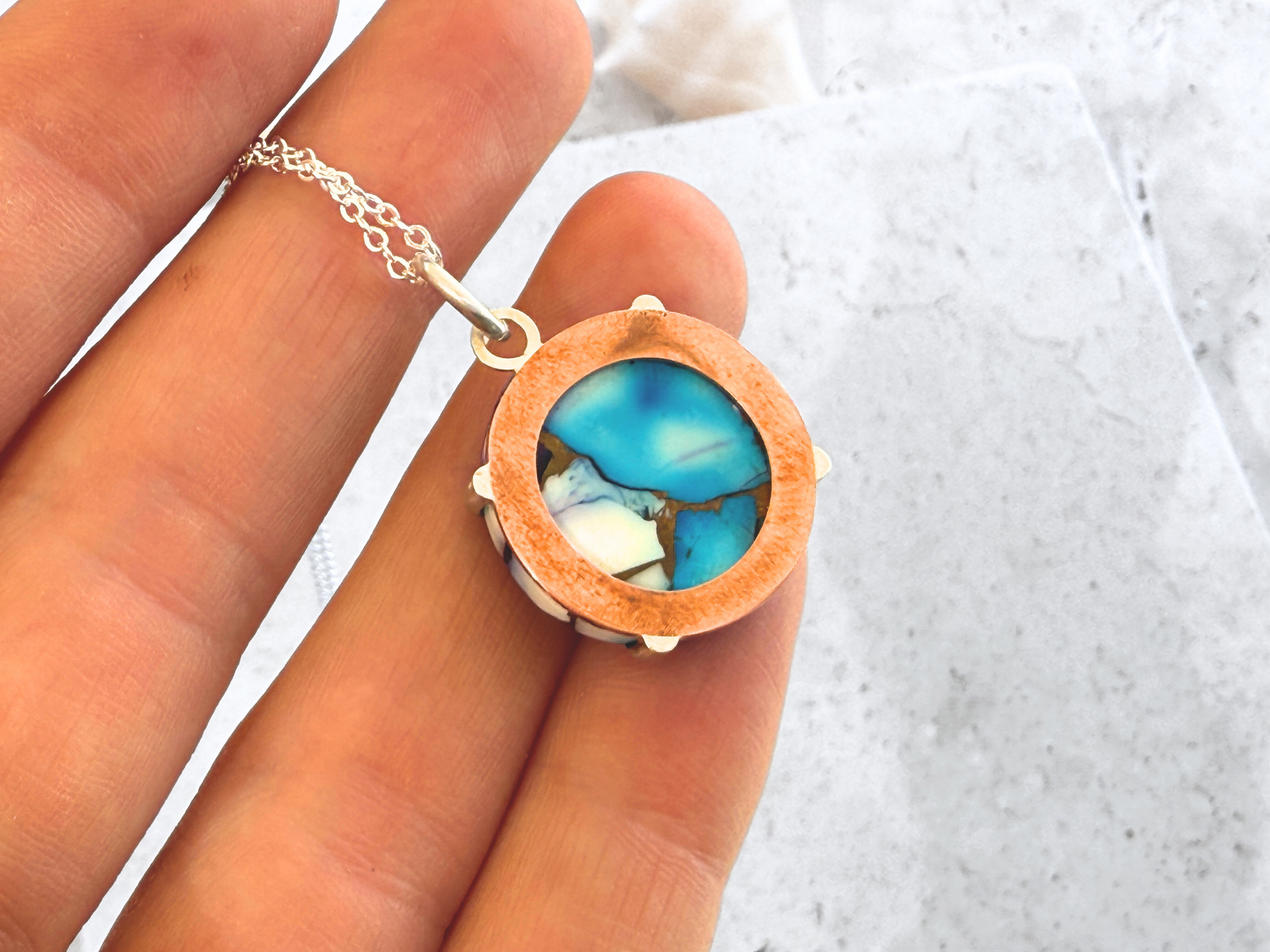 Mohave Turquoise Pendant Necklace