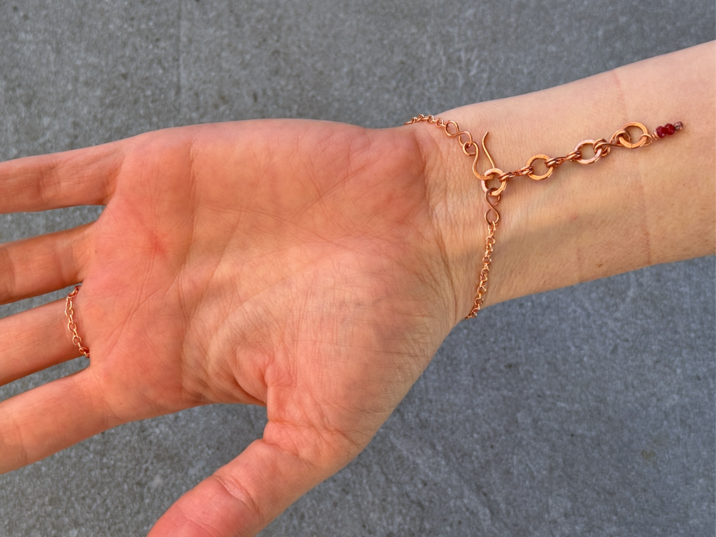 Heart Hand Chain Bracelet