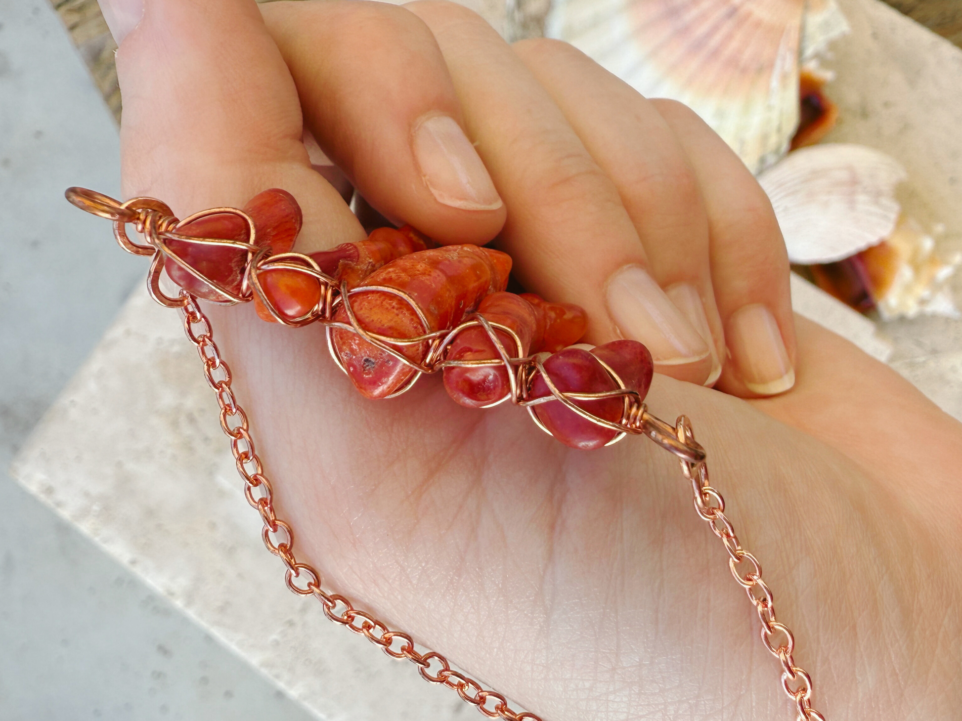 Coral Bar Necklace