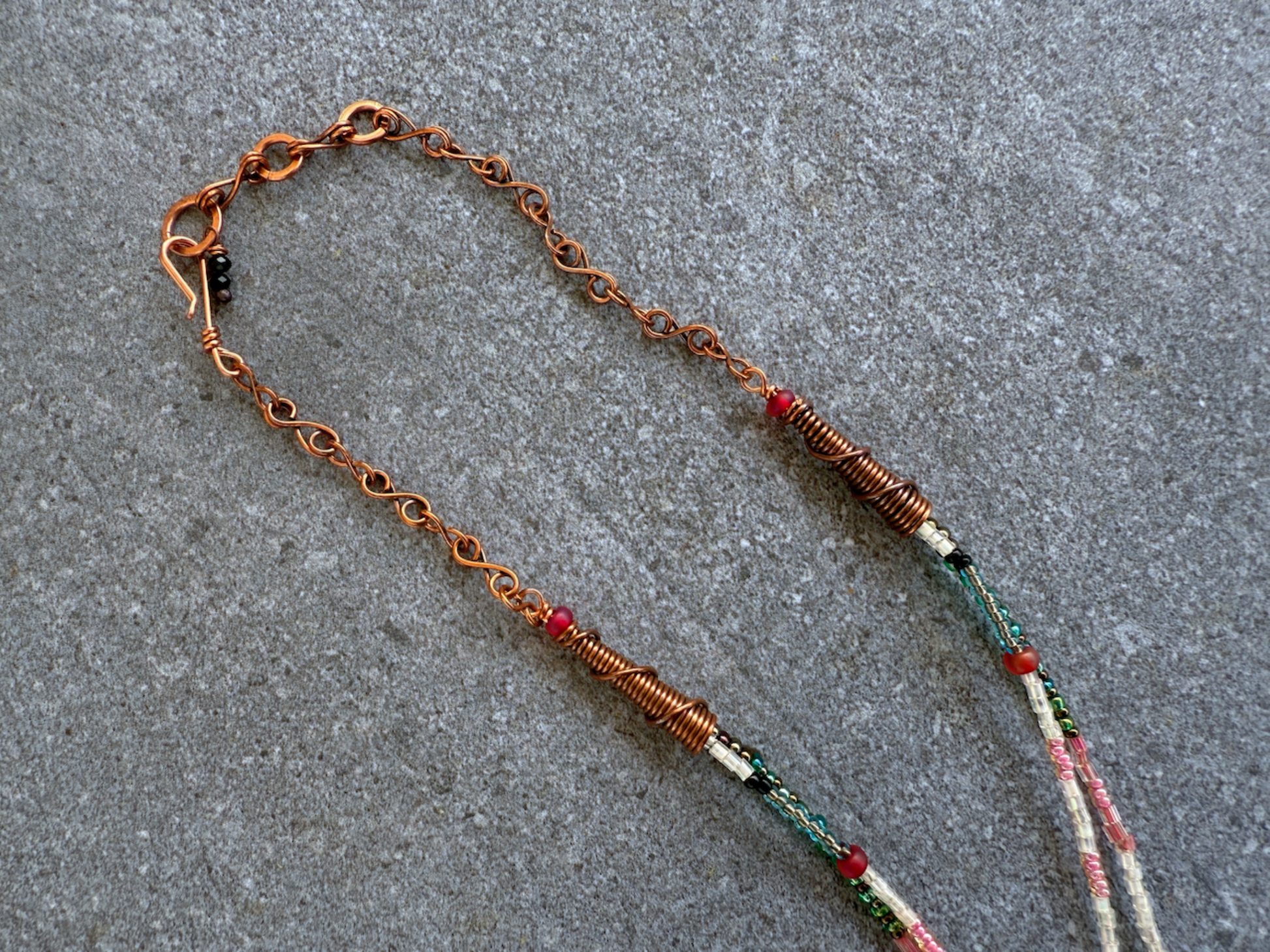 Flamingo Multi Strand Necklace