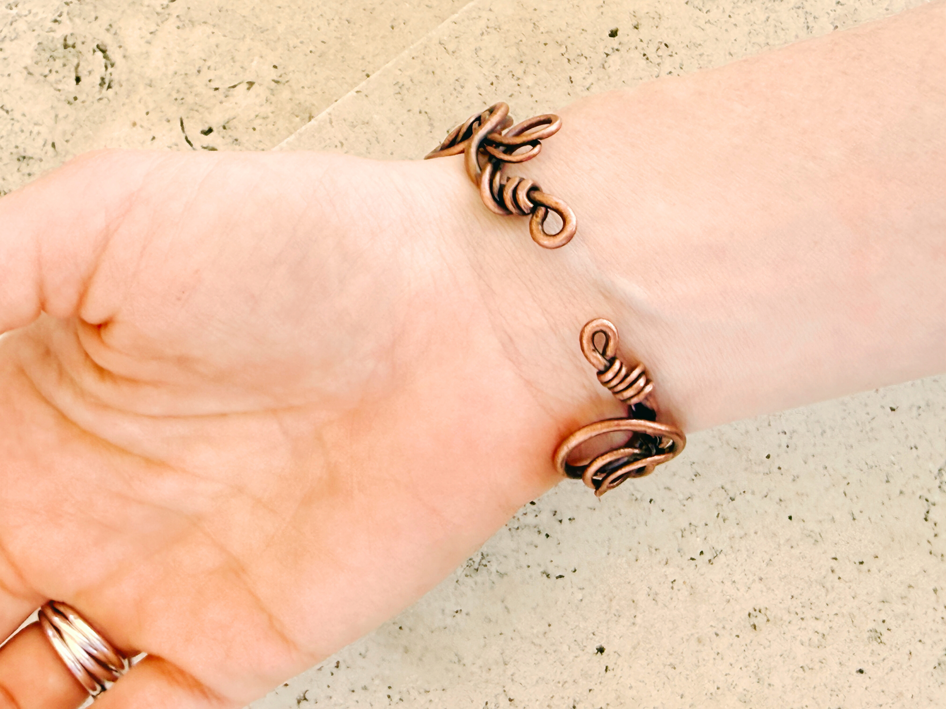 Wave Scroll Cuff Bracelet
