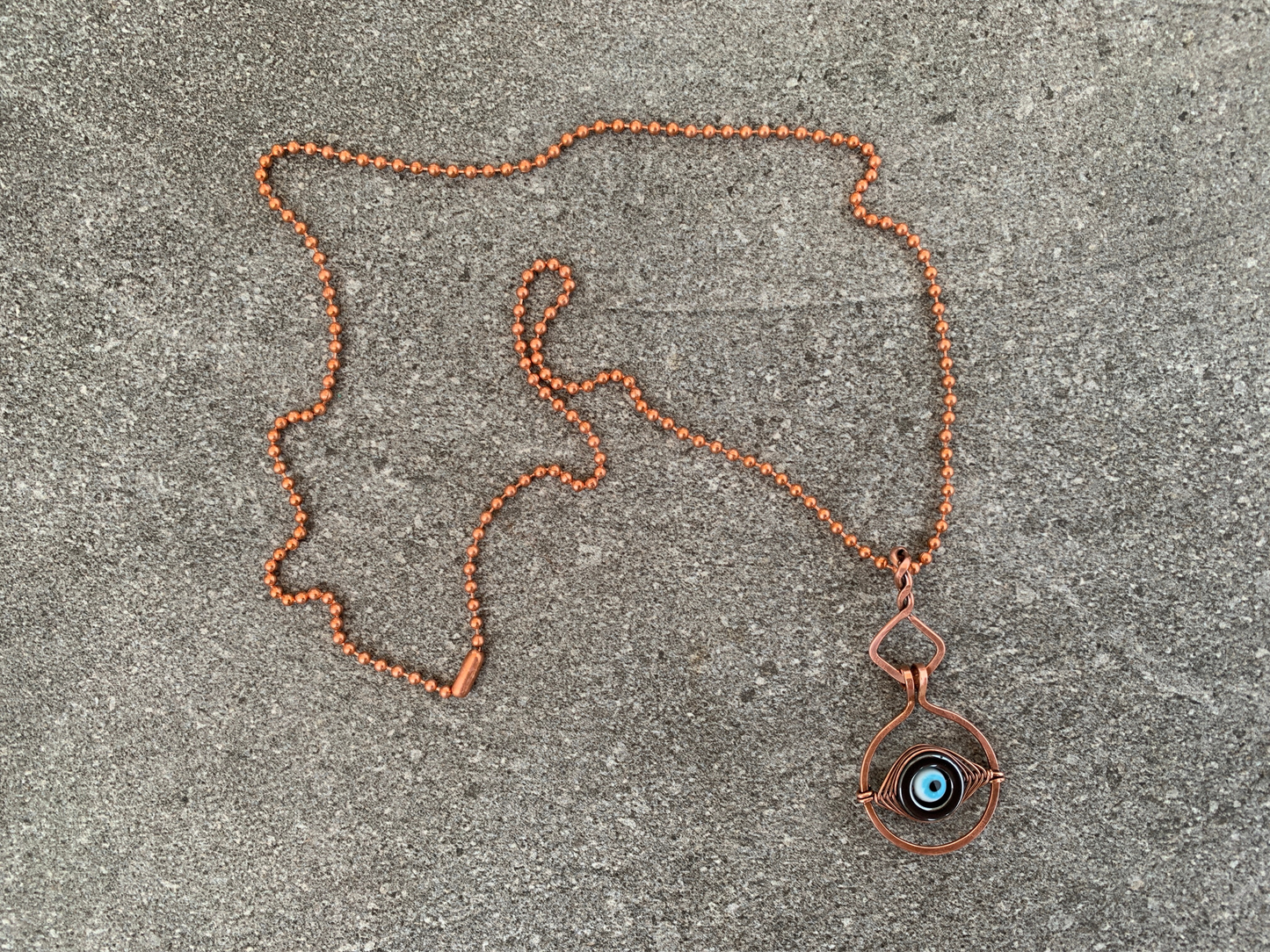 Evil Eye Spinner Pendant Necklace