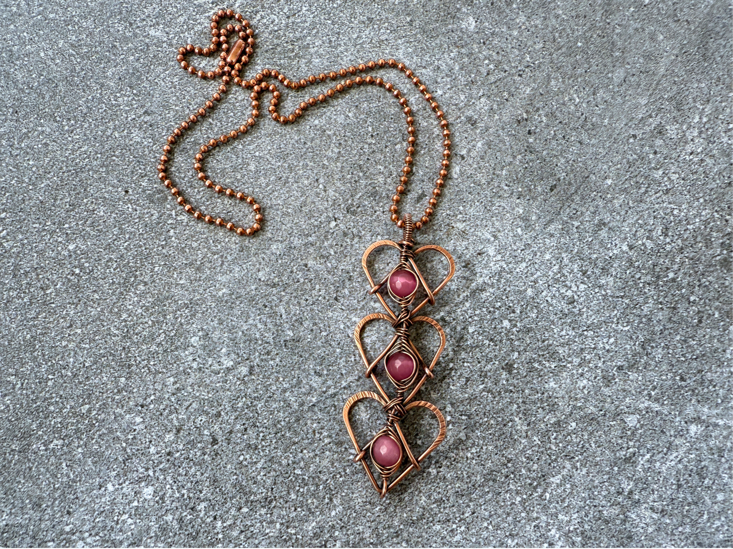 Trinity Heart Pendant Necklace