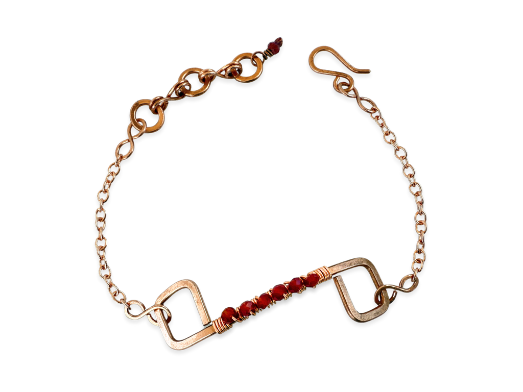 Cherry Infinity Bracelet