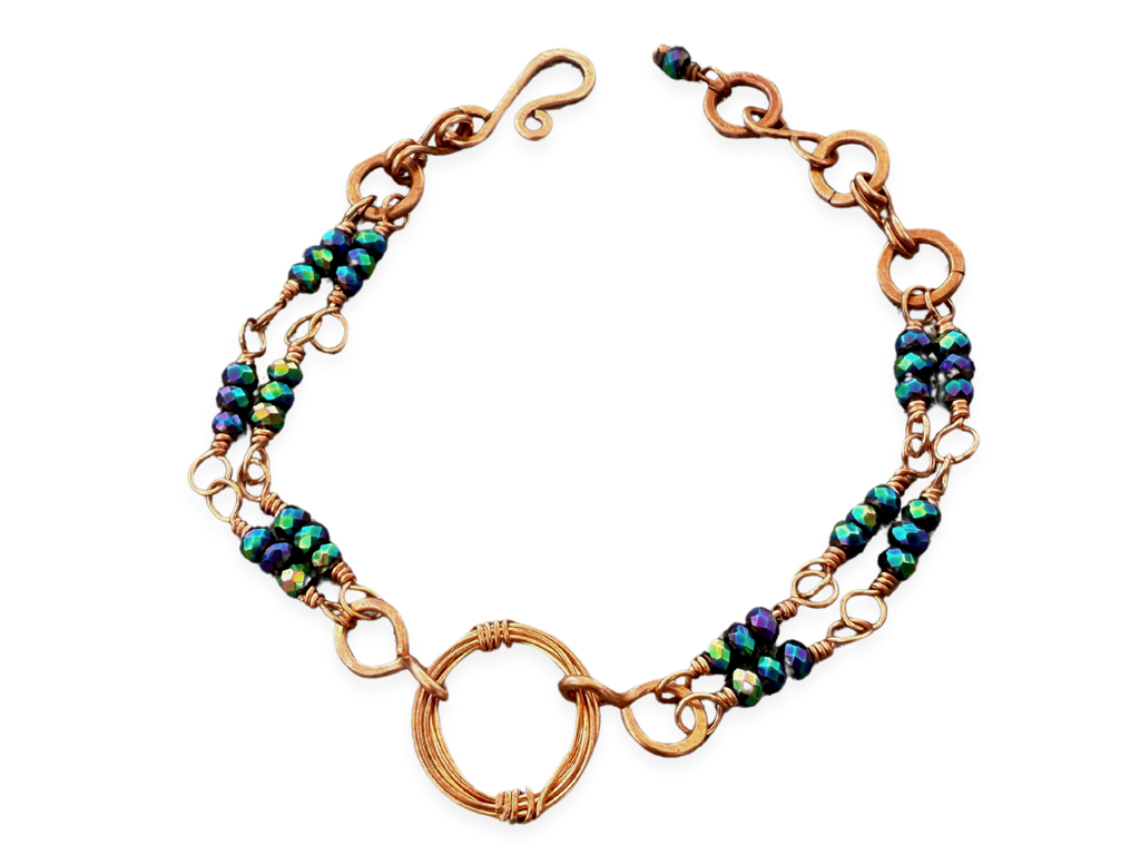 Peacock Crystal Bracelet