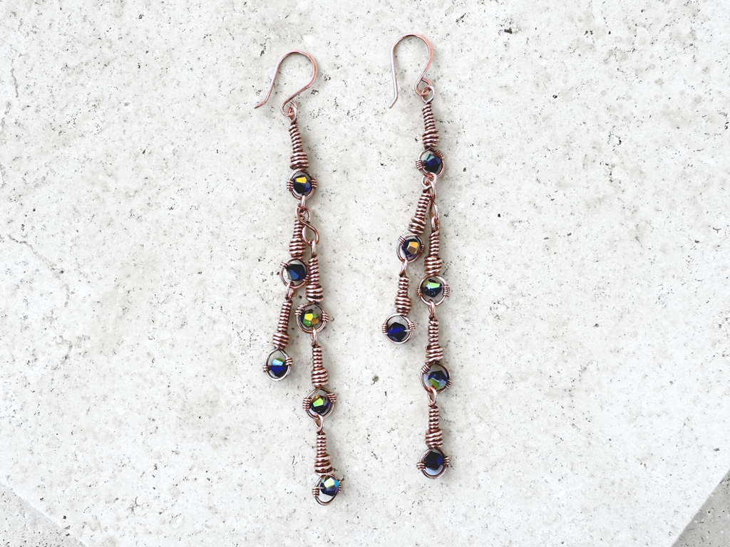 Cobalt Sway Earrings