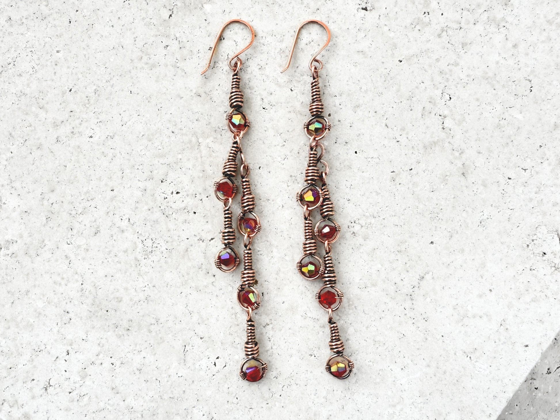Red Sway Earrings