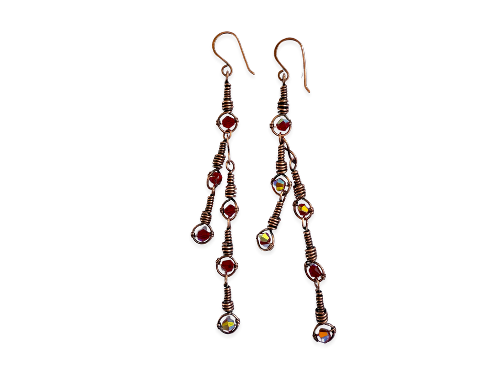 Red Sway Earrings