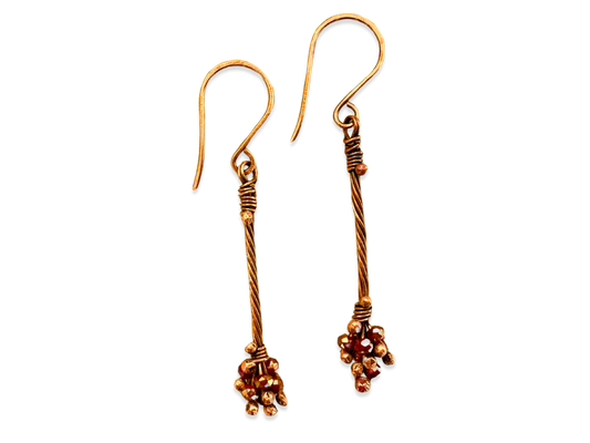 Red Crystal Berry Earrings