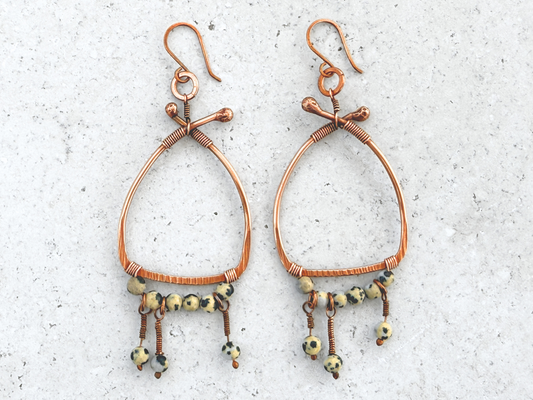 Spotted Drop Earrings