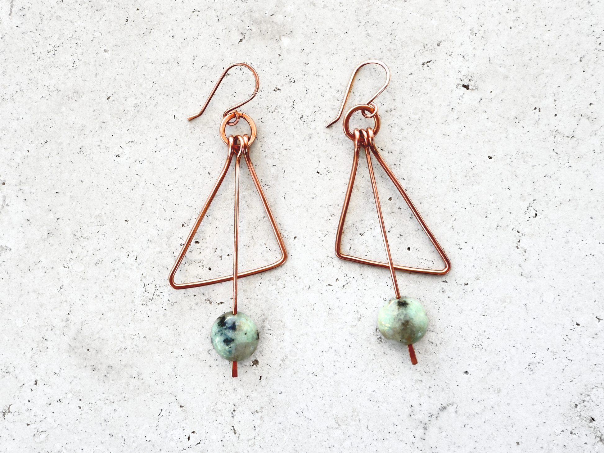 Kiwi Wedge Earrings