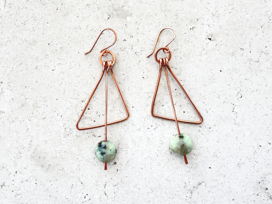 Kiwi Wedge Earrings