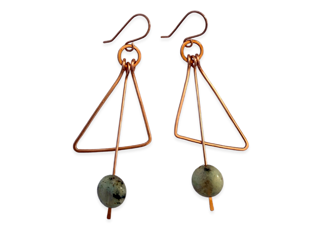 Kiwi Wedge Earrings