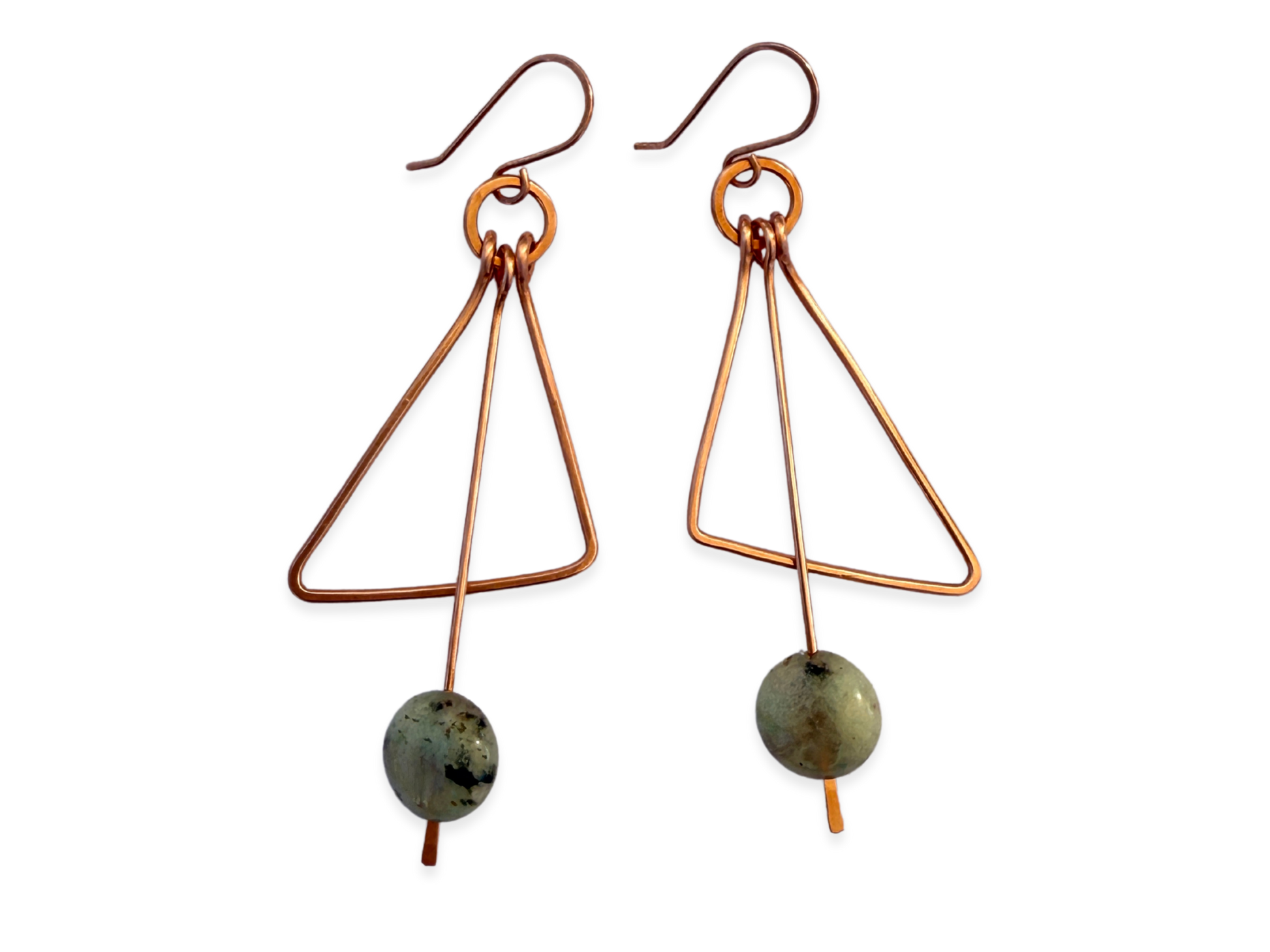 Kiwi Wedge Earrings