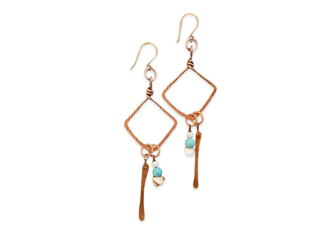 Turquoise Polyp Earrings