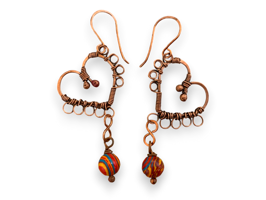 Fiesta Heart Earrings