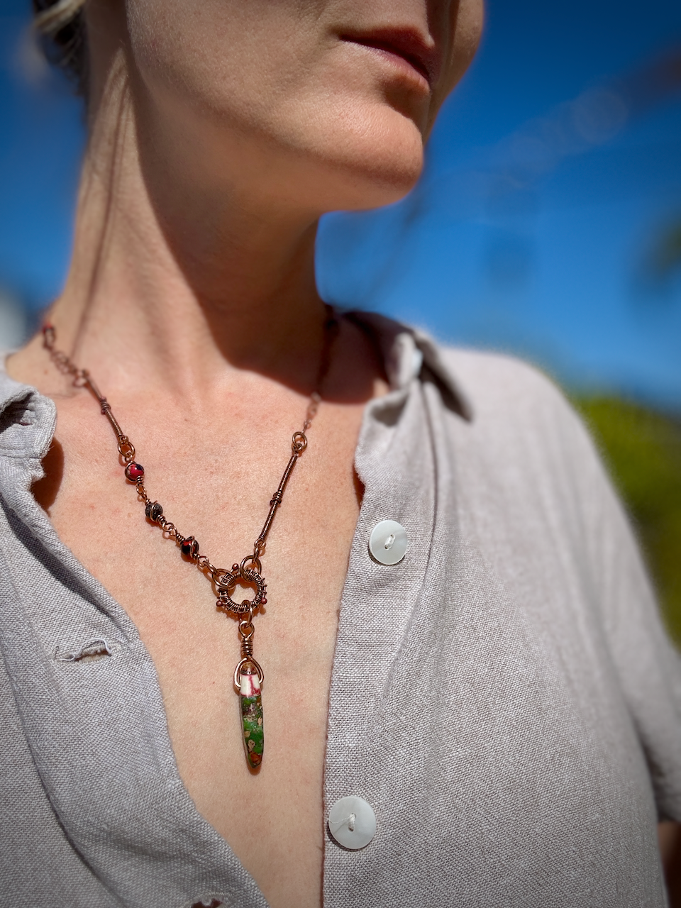 Wetlands Rosary Necklace