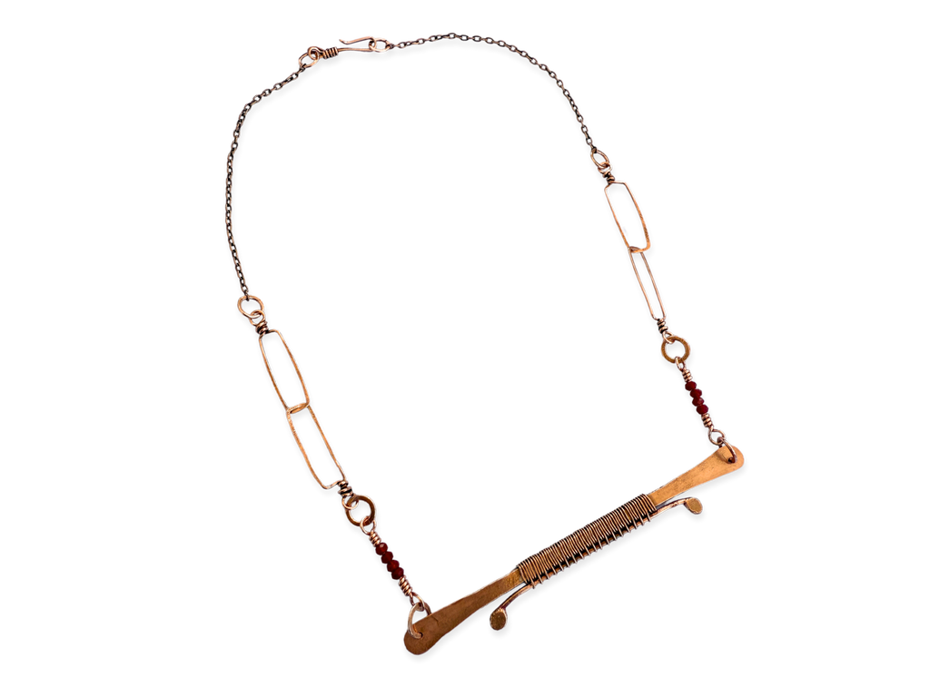 Cherry Bar Pendant Necklace