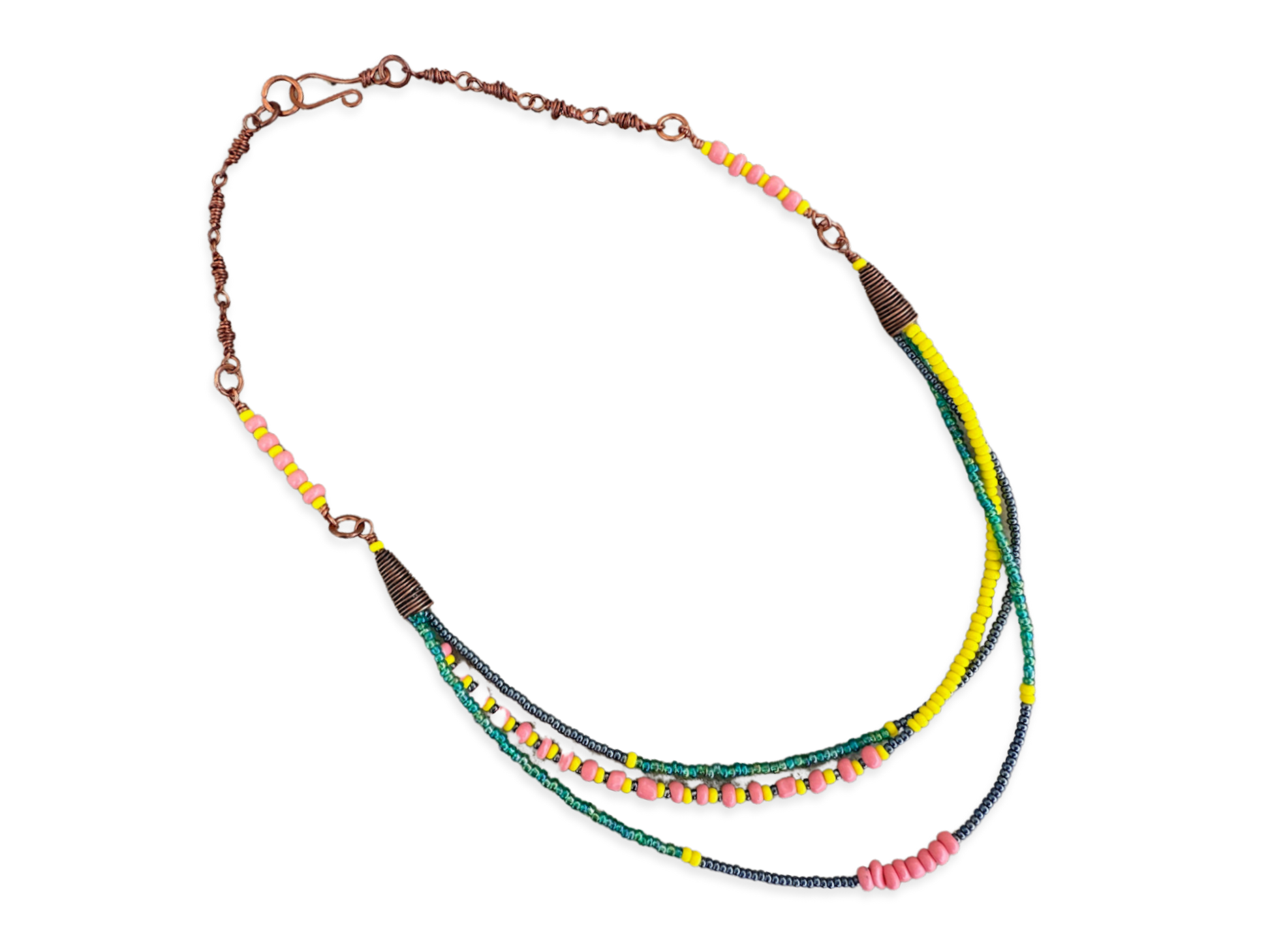 Parrot Multi Strand Beaded Necklace
