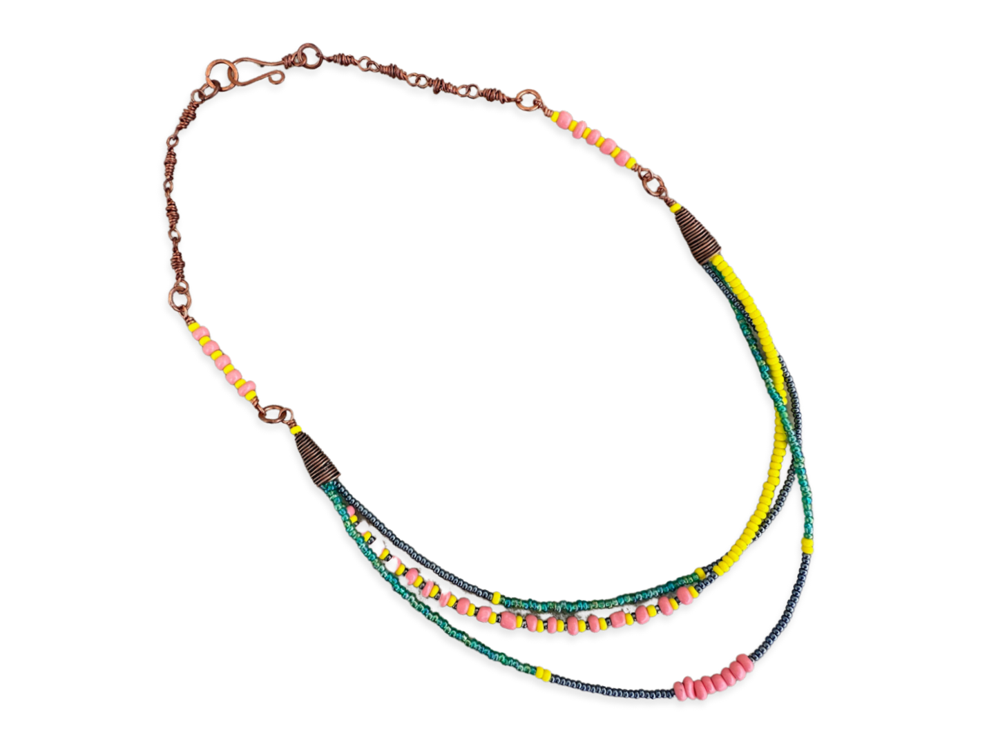 Parrot Multi Strand Beaded Necklace