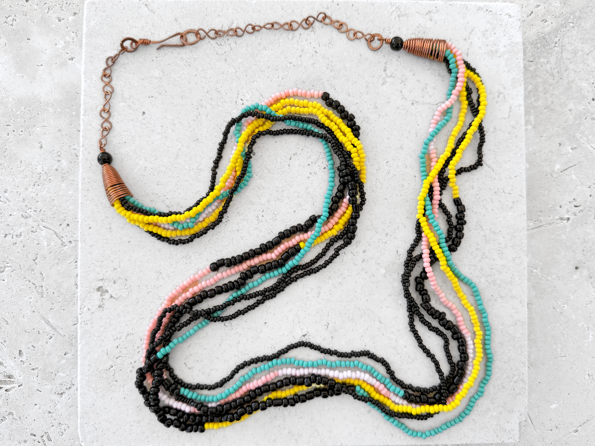 Galaga Multi Strand Necklace