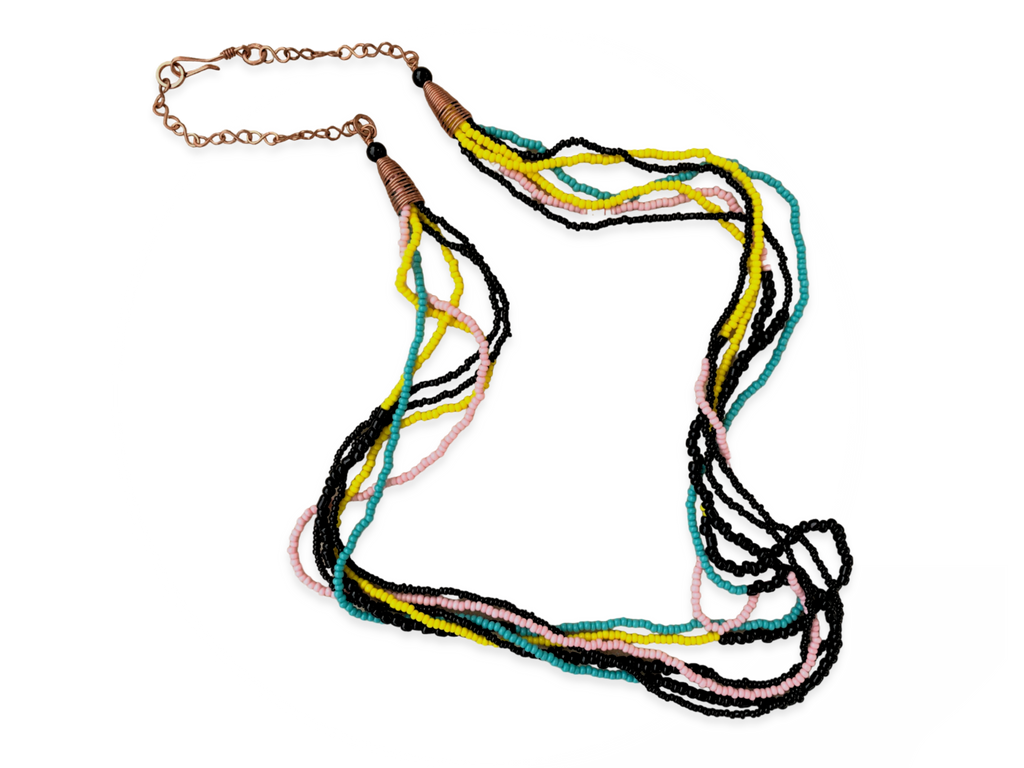 Galaga Multi Strand Necklace