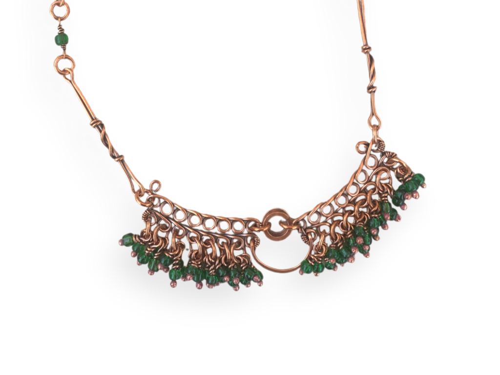 Mangrove Crescent Fringe Necklace